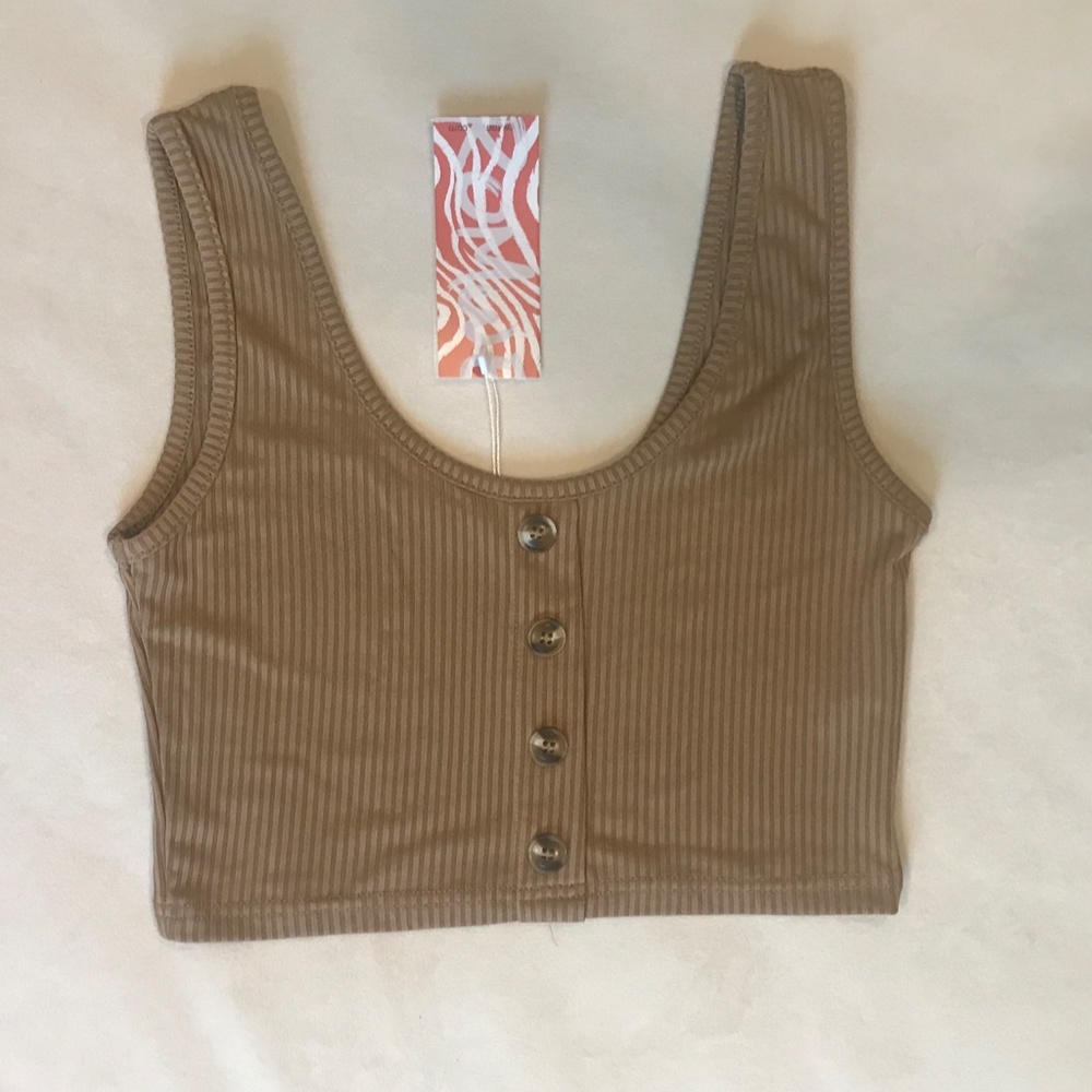ROMWE Button Front Tank Top - Picture 3 of 5